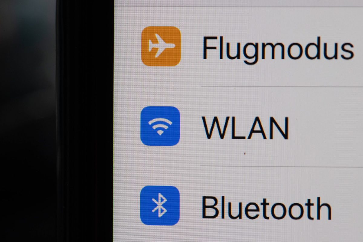Einstellungen für Flugmodus, WLAN und Bluetooth