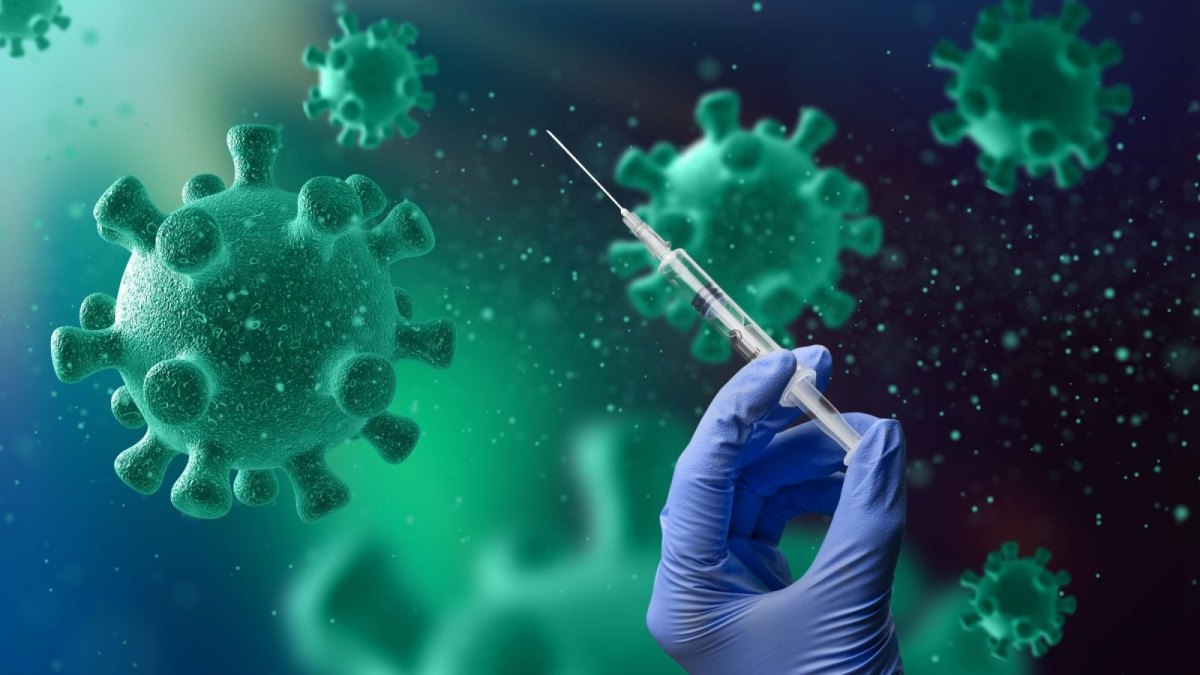 Coronavirus und eine Impfsprite