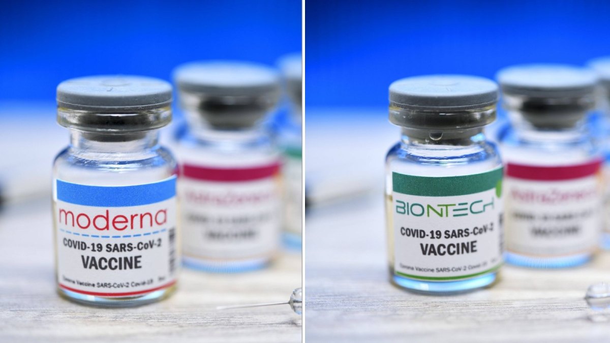 Corona-Impfstoffe von Moderna und BioNTech.