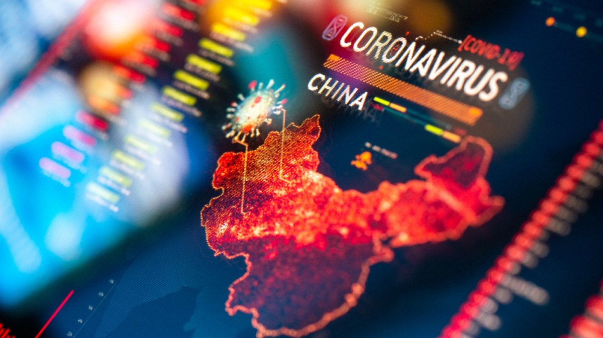 Chinesische Coronavirus-Karte