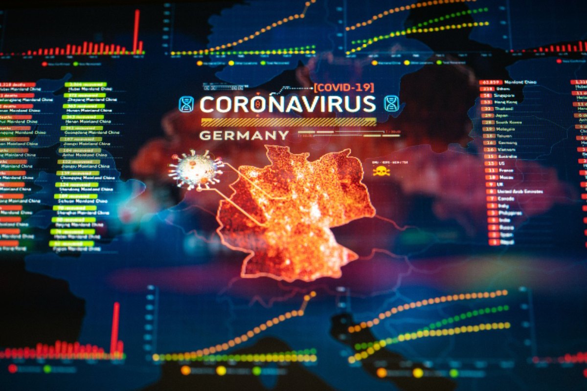 Karte zur Verbreitung des Coronavirus in Deutschland