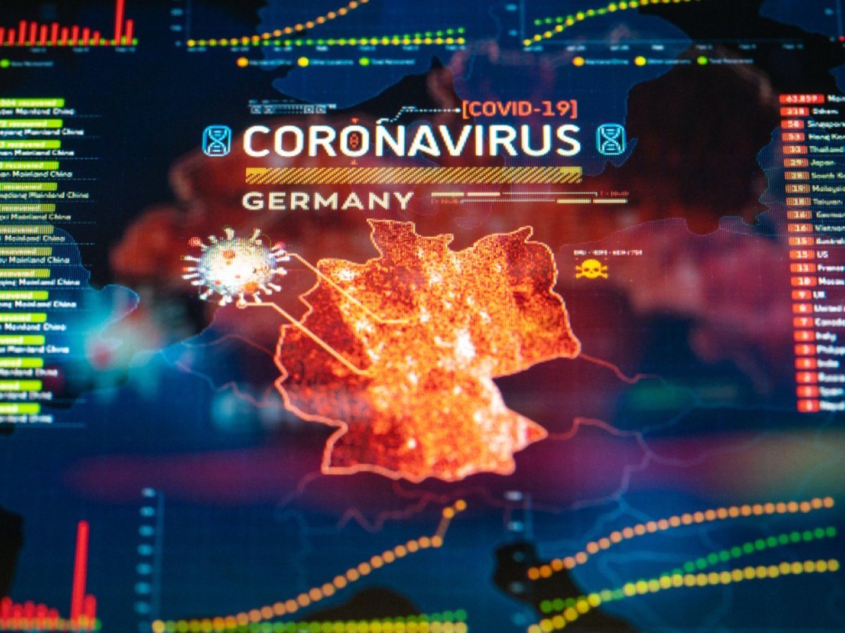 Coronavirus und Deutschlandkarte