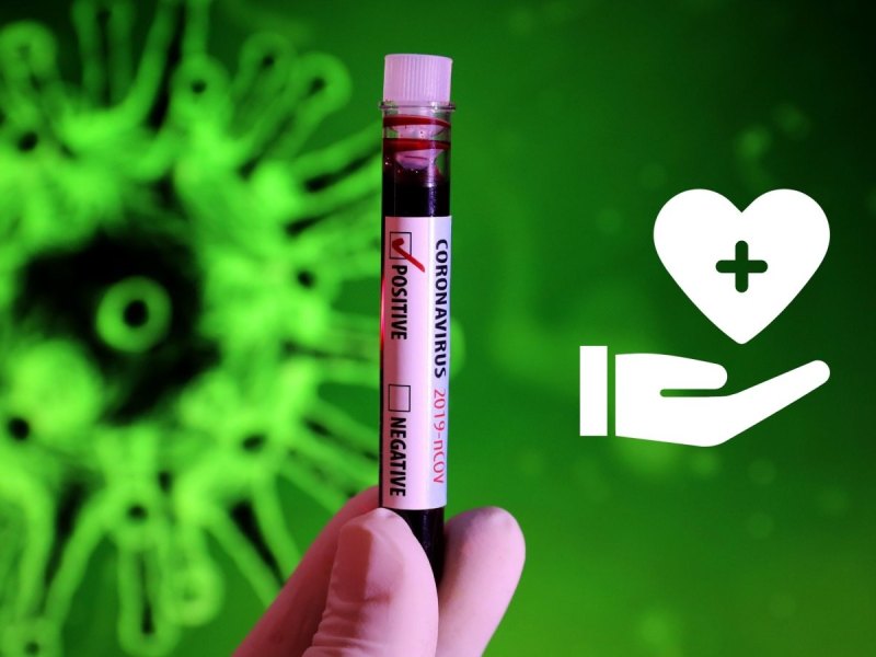 Coronavirus-Test Blutprobe
