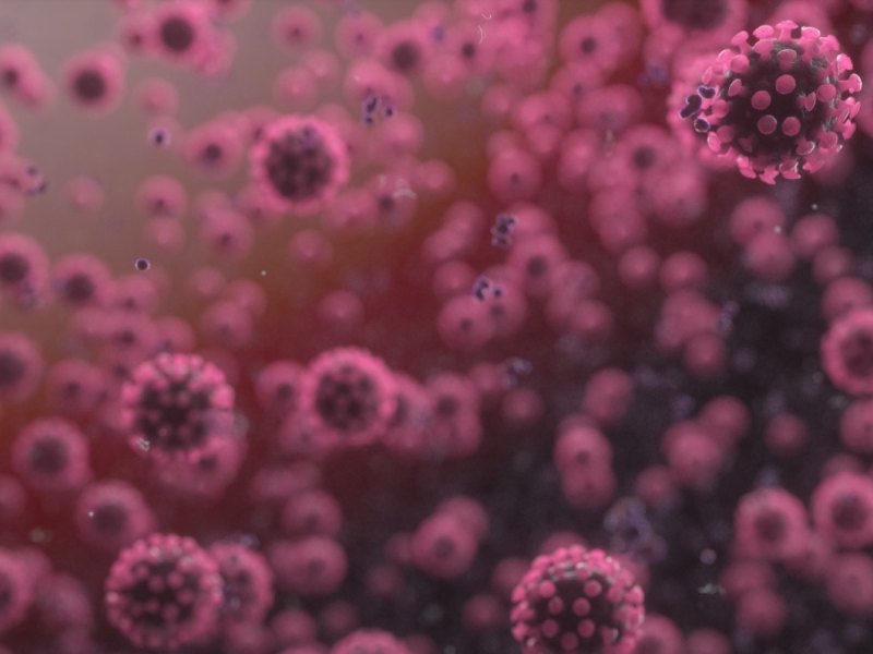 Coronavirus-Zellen.