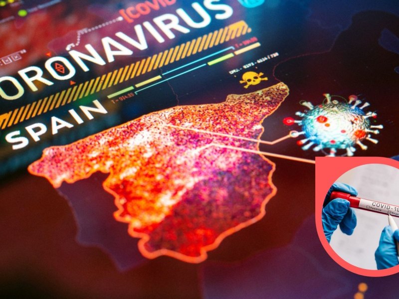 Coronavirus-Karte (Spanien)