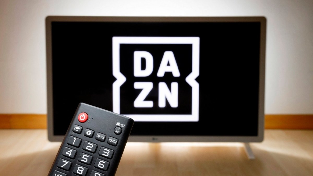 DAZN auf dem TV.