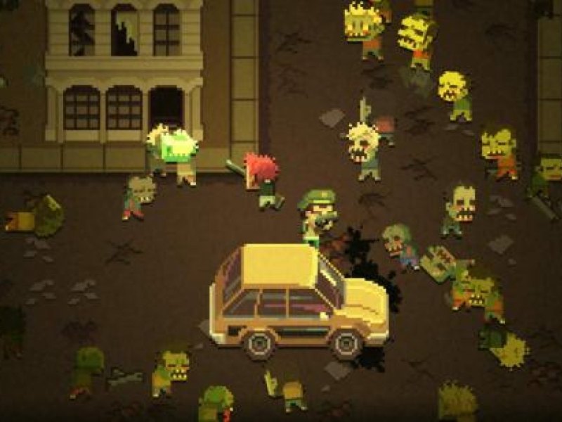 Schlachtszene im Spiel Death Road to Canada