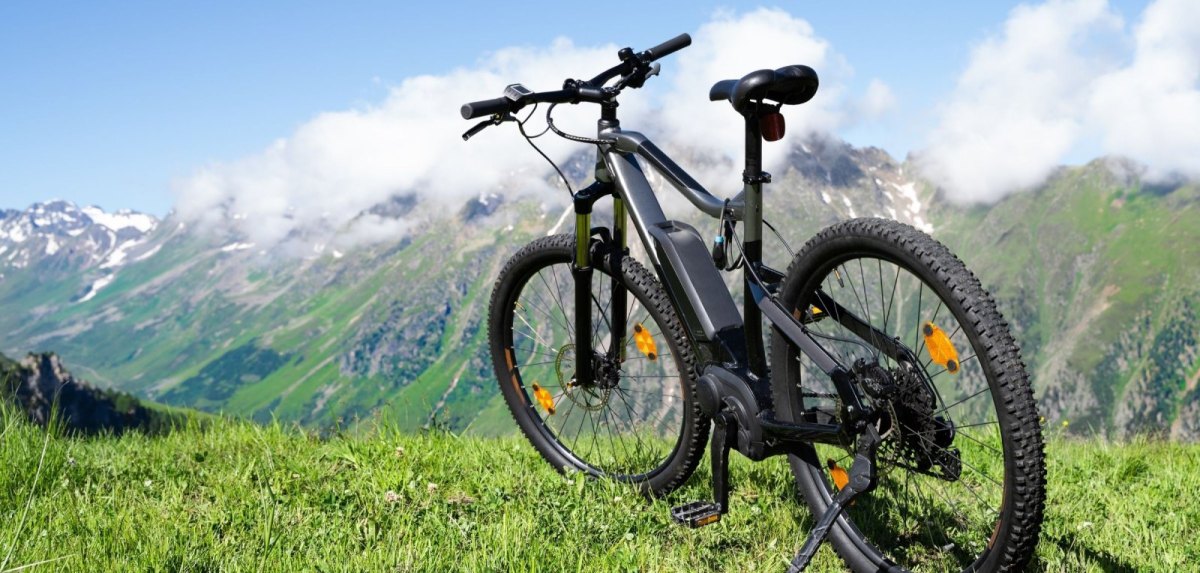 E-Bike auf einem Berg
