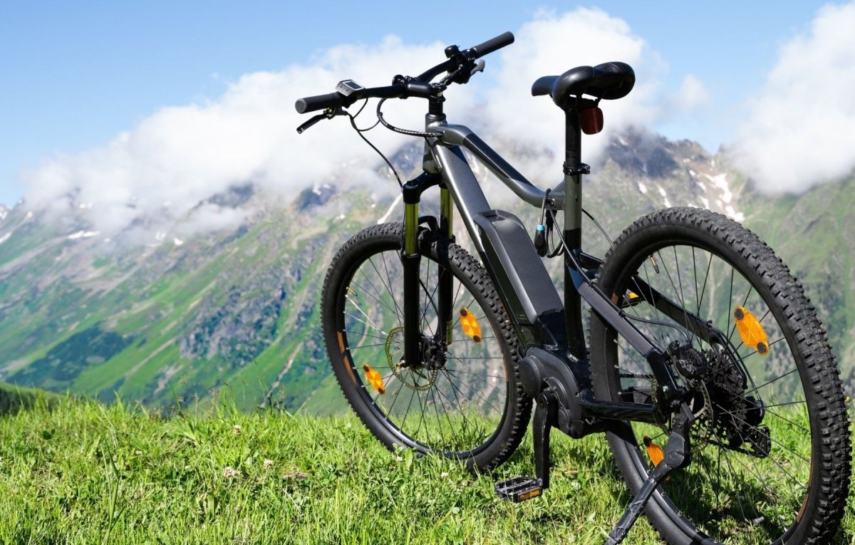 E-Bike auf einem Berg
