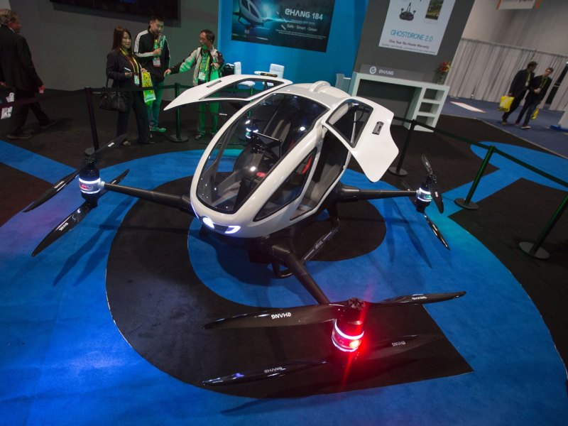 Passagier-Drohne Ehang 184 auf der CES in Las Vegas