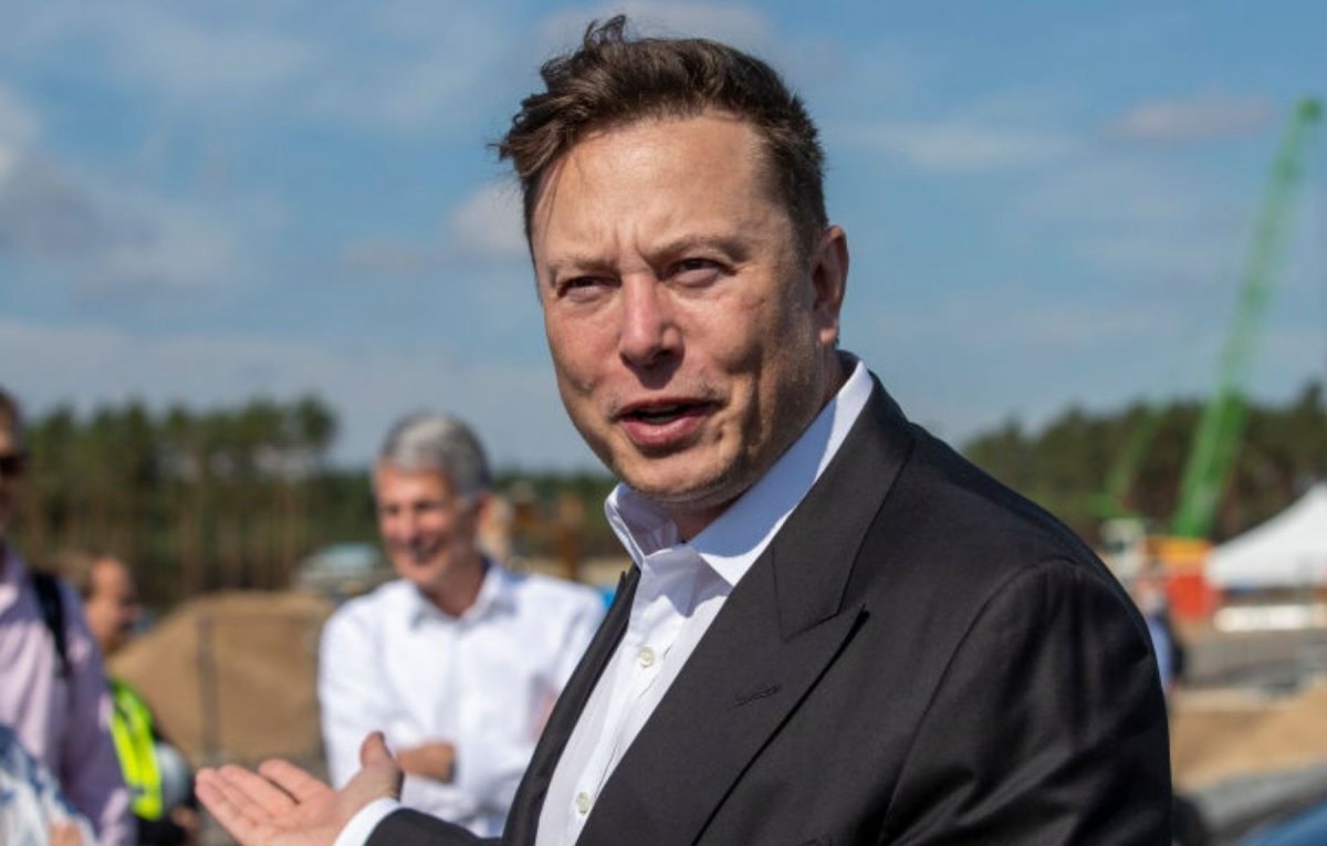 Elon Musk in Grünheide bei Berlin