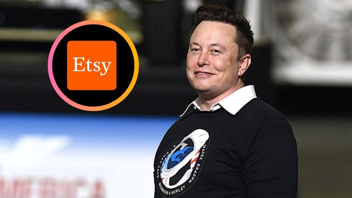Elon Musk und das Logo von Etsy