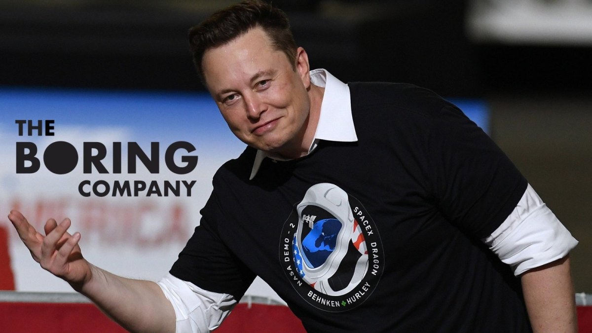 Elon Musk und das Boring Company Logo