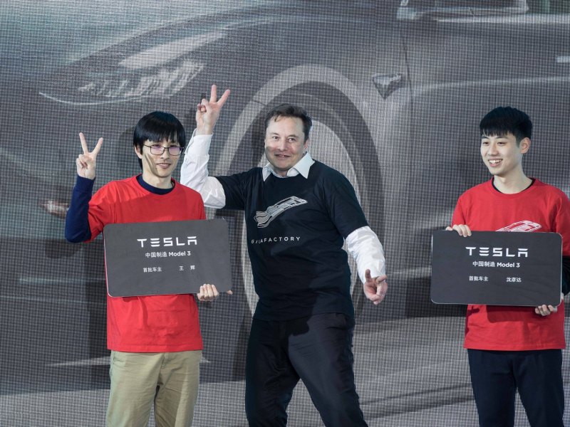 Elon Musk in shanghai