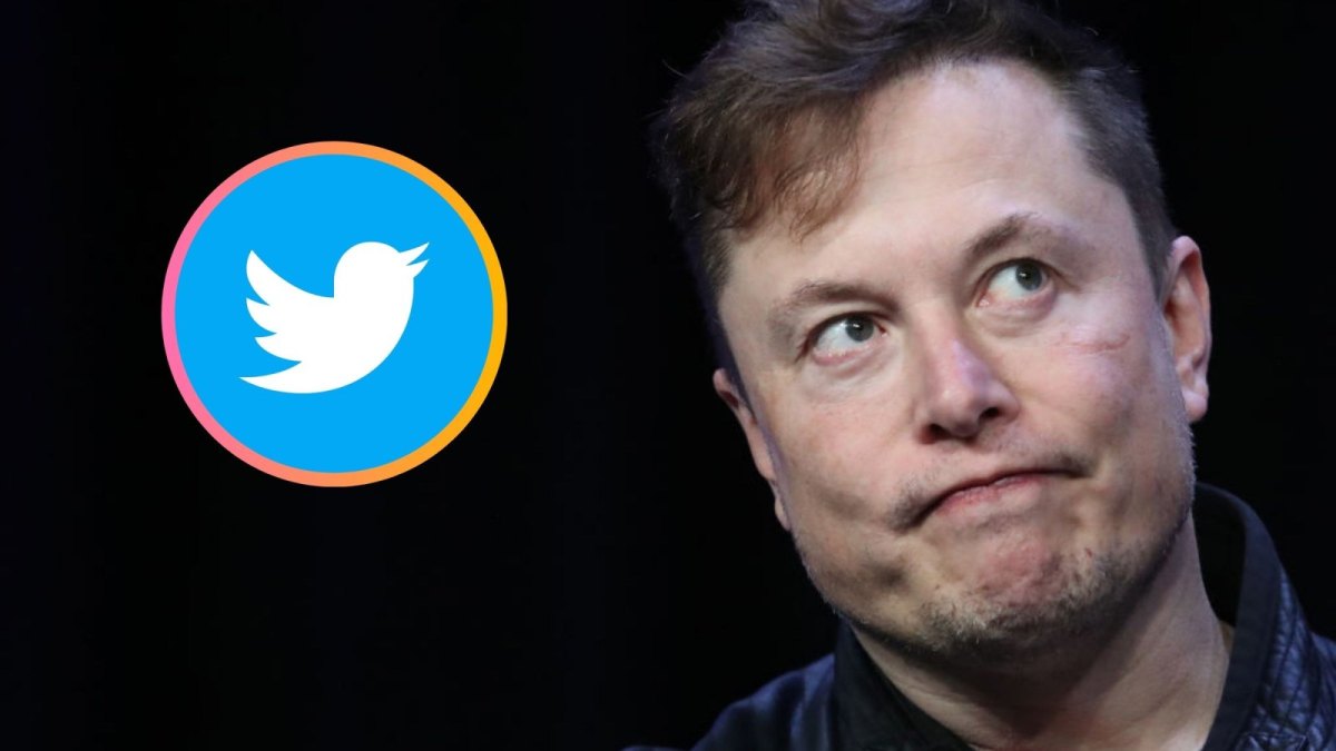 Elon Musk und das Twitter-Logo