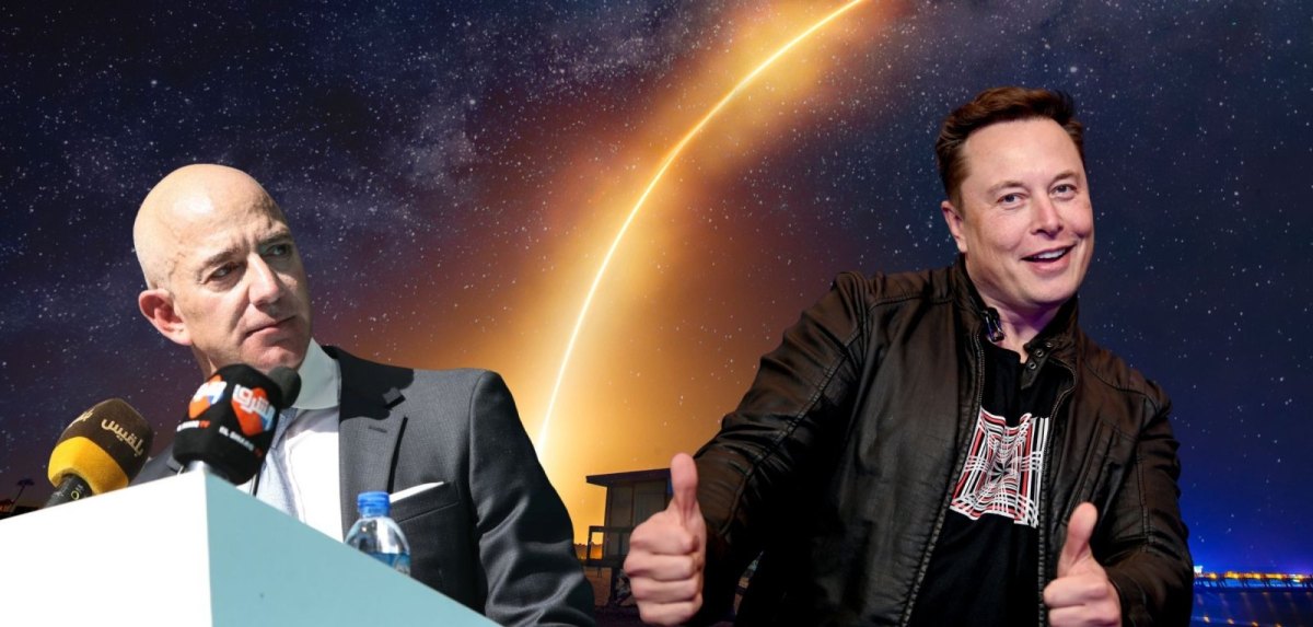 Elon Musk und Jeff Bezos