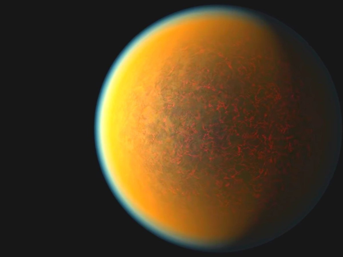 Künstlerische Darstellung vom Exoplaneten 1132b