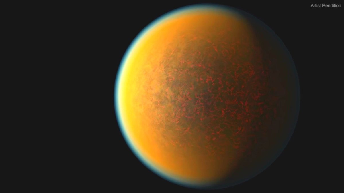 Künstlerische Darstellung vom Exoplaneten 1132b