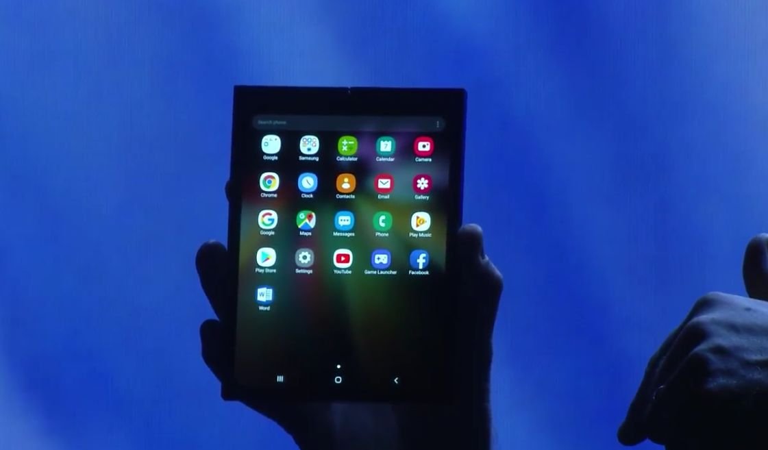 So sieht es aus: Das erste faltbare Smartphone von Samsung 
