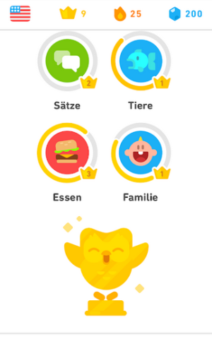 Mit Duolingo kannst du verschiedene Sprachen auf einfache Art und Weise lernen. 