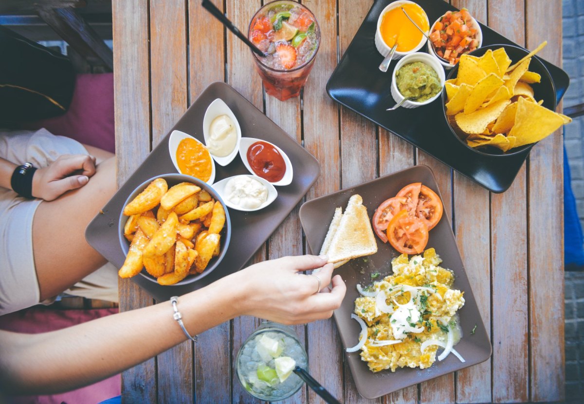 Essen auf einem Tisch