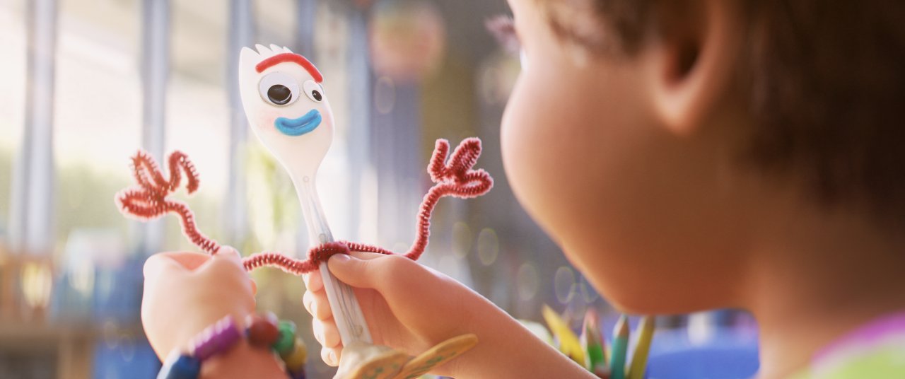 Forky sorgt für die wenigen Lacher in "Toy Story 4".