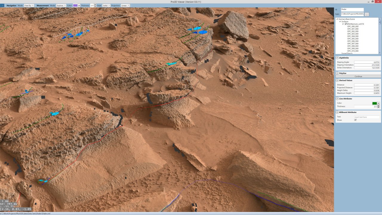 Am Beispiel der "Garden City" demonstrierte das Unternehmen VRVis wie die Visualisierung der Mars-Oberfläche vorgenommen wird.