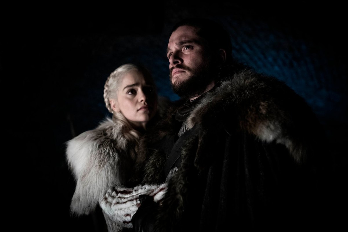 Emilia Clarke als Daenerys Targaryen und Kit Harington als Jon Snow in "Game of Thrones"
