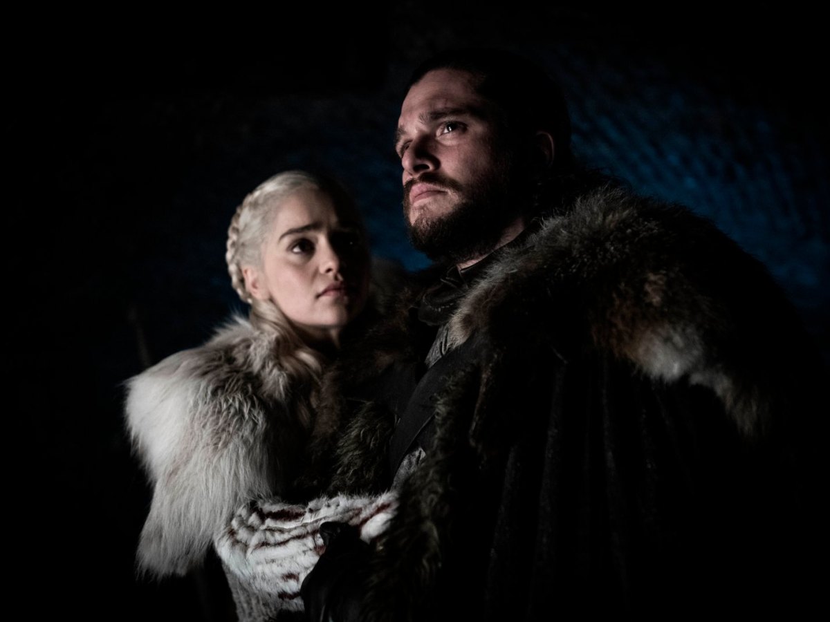 Emilia Clarke als Daenerys Targaryen und Kit Harington als Jon Snow in "Game of Thrones"
