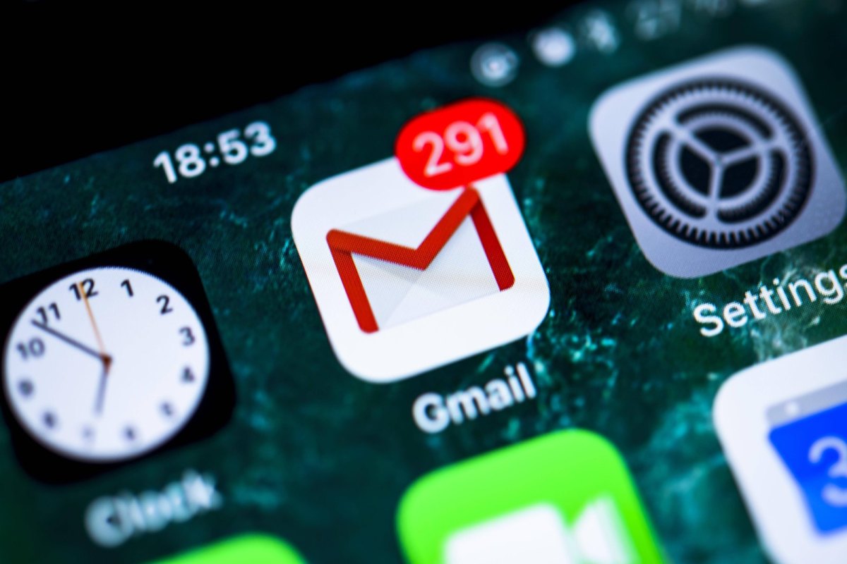 Google Gmail-Icon auf Smartphone