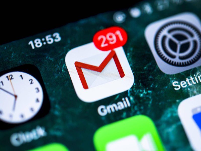 Google Gmail-Icon auf Smartphone