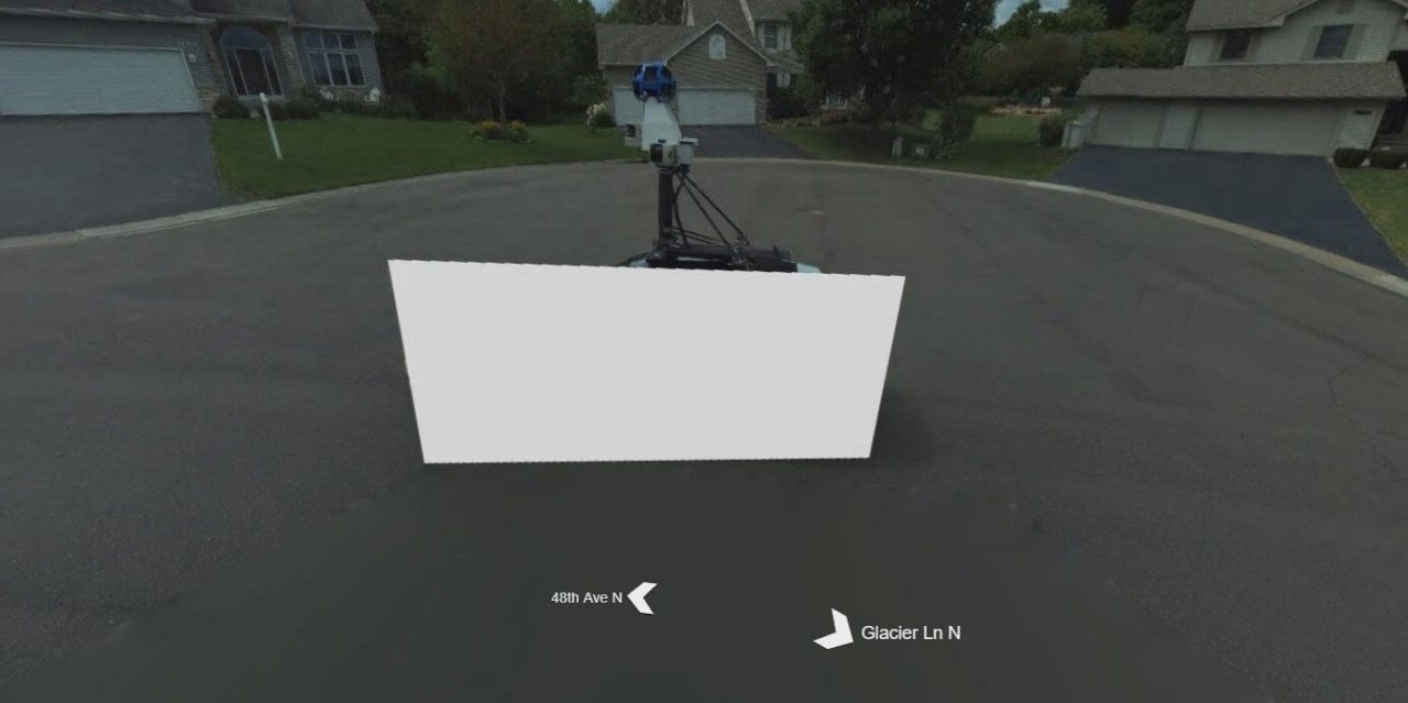 Das zensierte Google-Auto auf Bing Maps