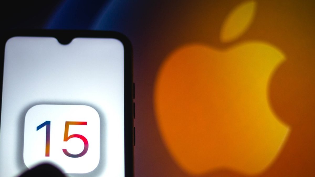 15 auf iPhone vor Apfel