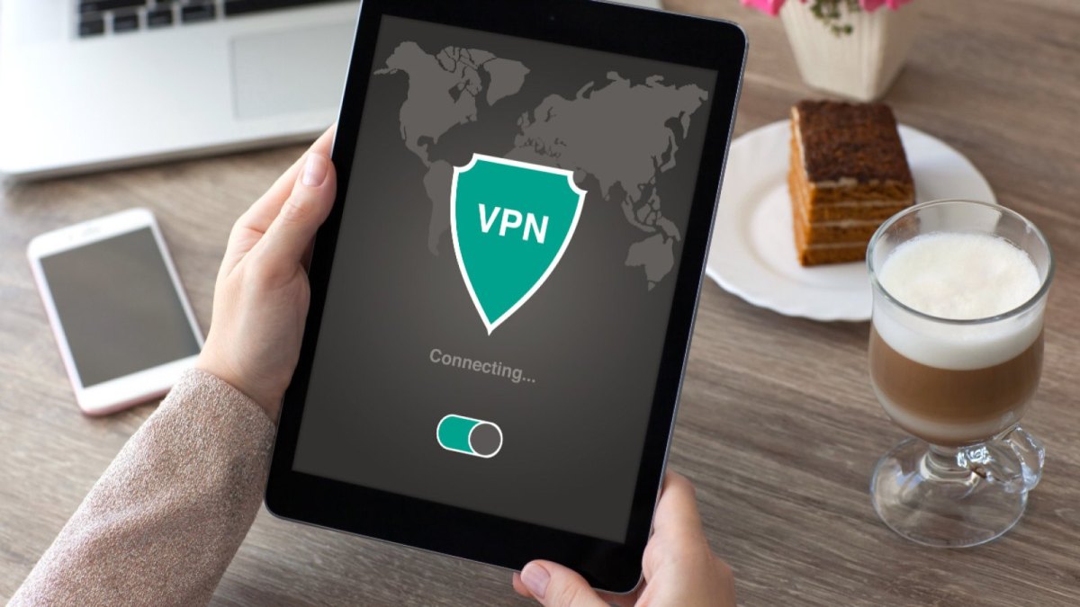 Tablet verbindet sich mit VPN