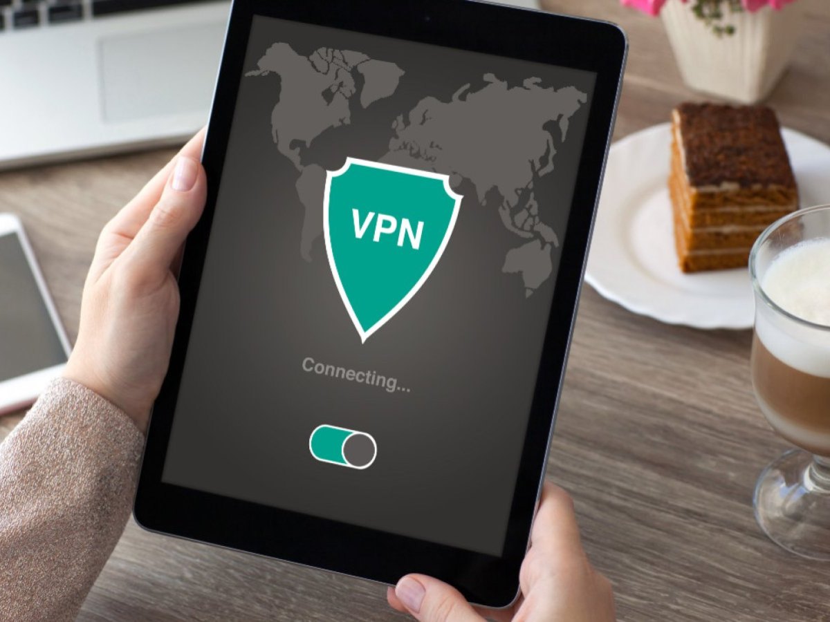 Tablet verbindet sich mit VPN