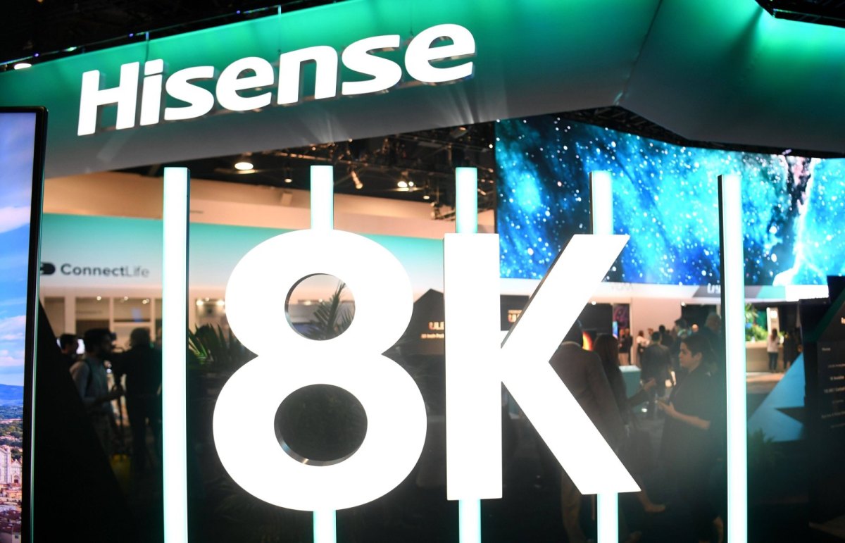 Hisense Stand auf Messe