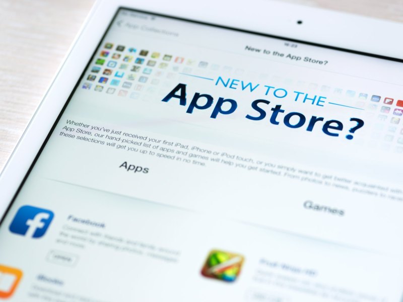 Der App Store auf einem iPad