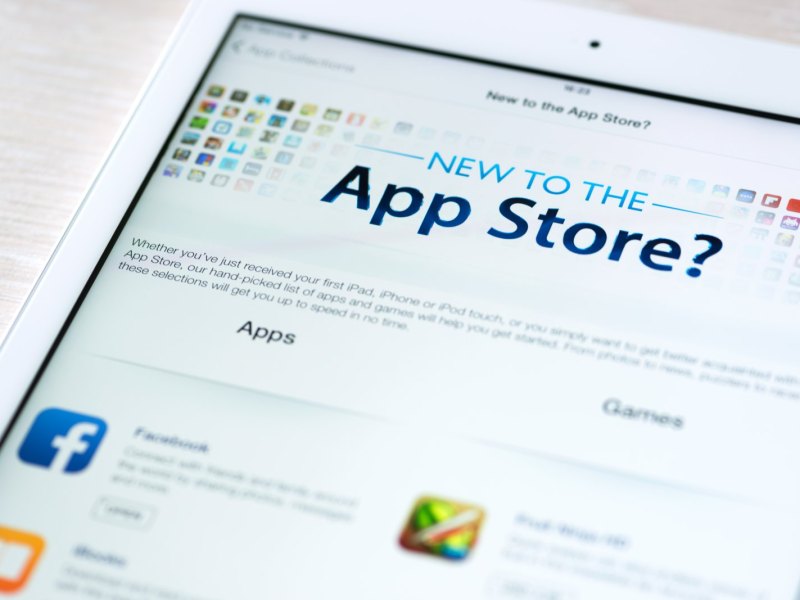 Der App Store auf einem iPad