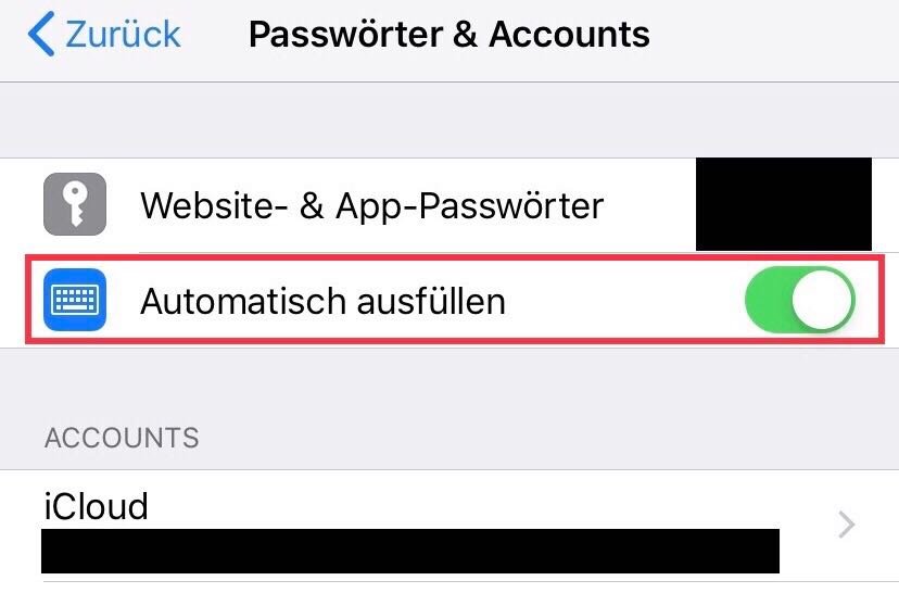 Die Einstellung "automatisch ausfüllen" sorgt dafür, dass du dir um die Eingabe von Passwörtern auf dem iPhone keine Gedanken mehr machen musst.