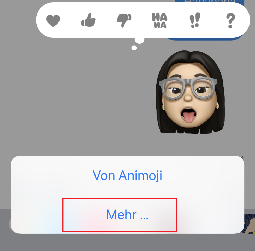Tipp auf "Mehr" und lösche zu große Anhänge und Nachrichten.