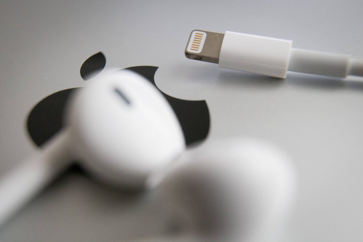 Apple Kopfhörer mit Adapter