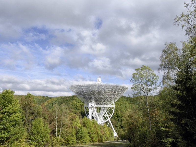 Das Radioteleskop Effelsberg in Deutschland.