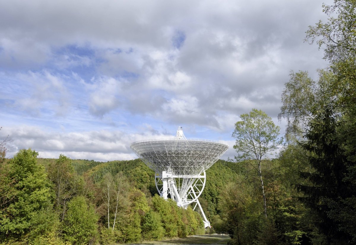 Das Radioteleskop Effelsberg in Deutschland.