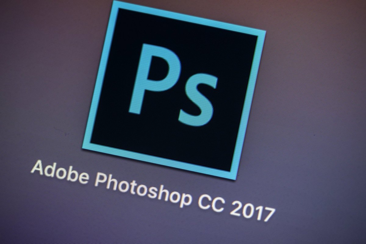 Das Logo der Adobe-Software Photoshop CC.