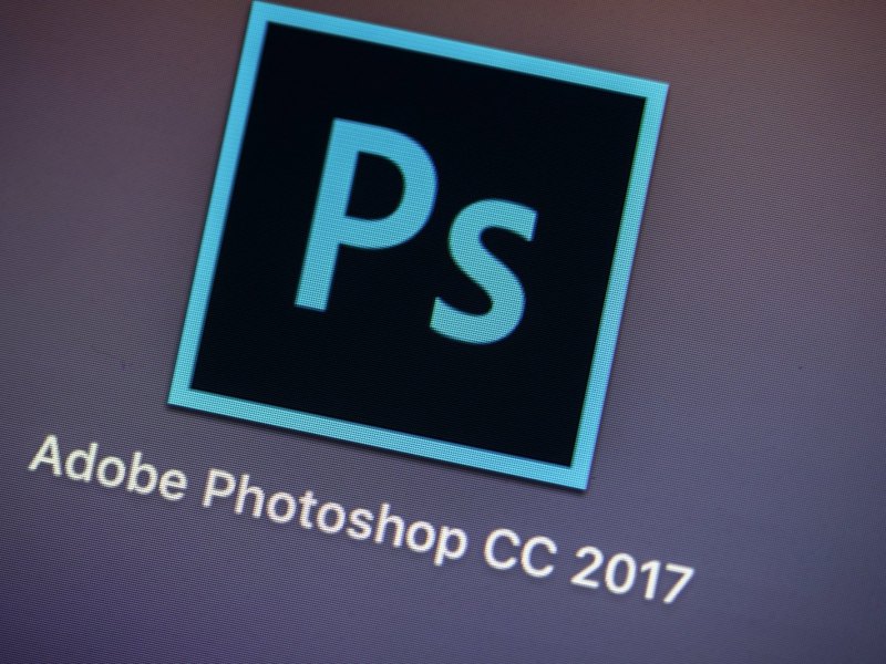Das Logo der Adobe-Software Photoshop CC.