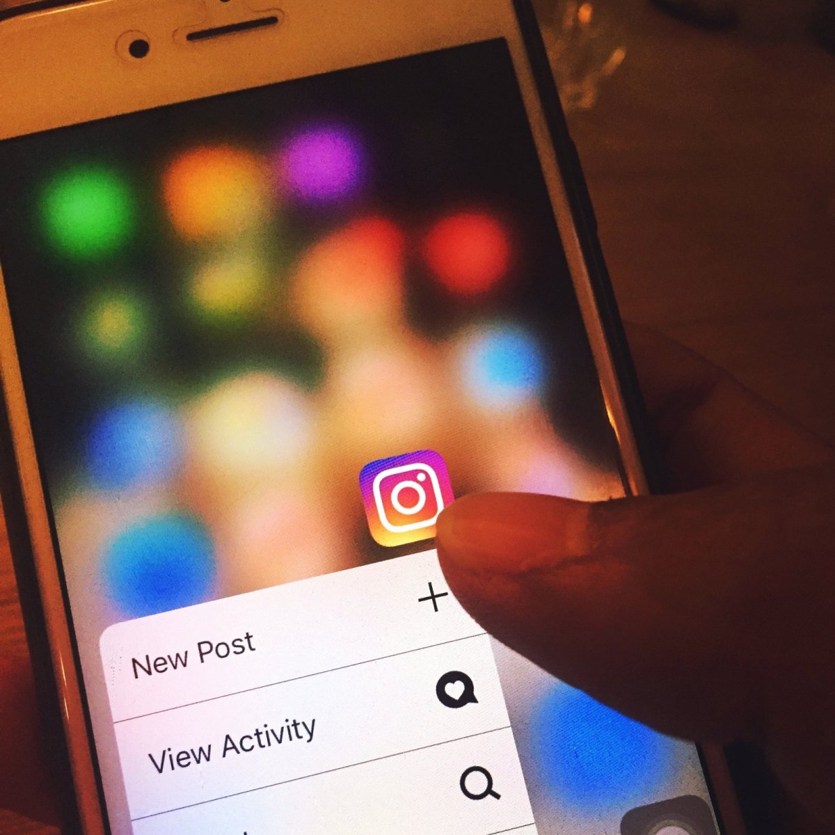 Instagram auf Smartphone