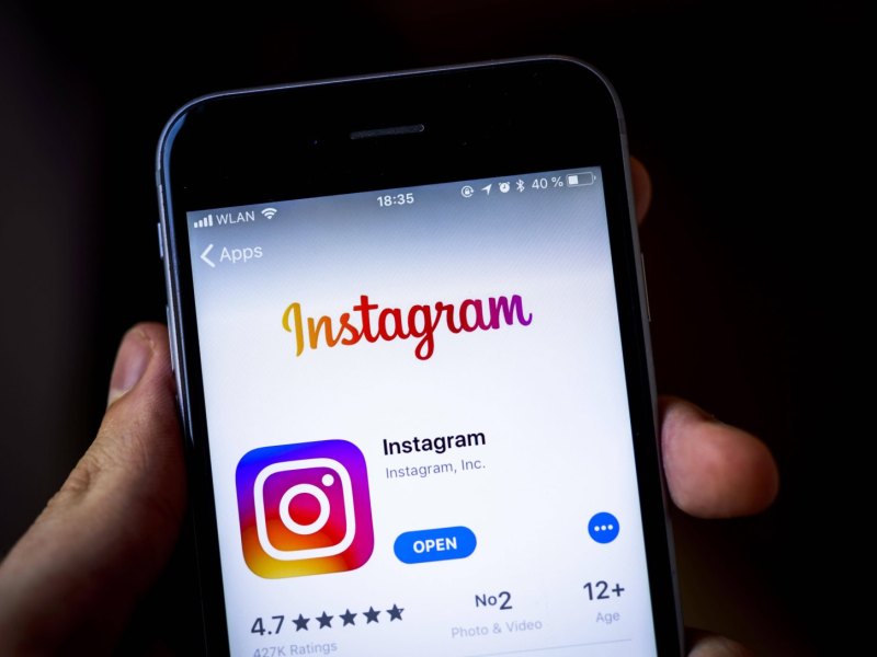 Instagram auf Smartphone