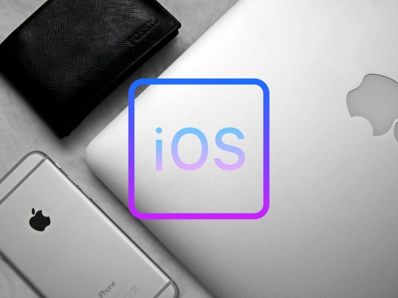 Apple-Produkte mit iOS-Logo