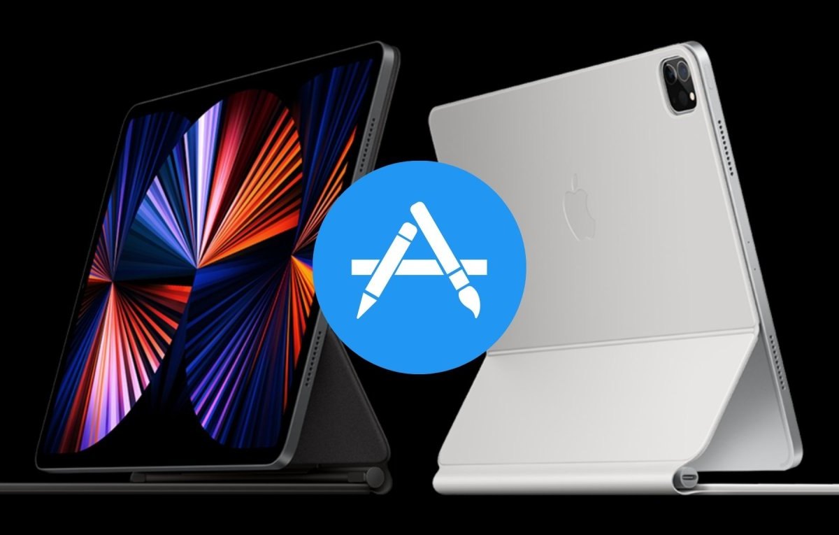 iPad Pro uns das App Store-Logo