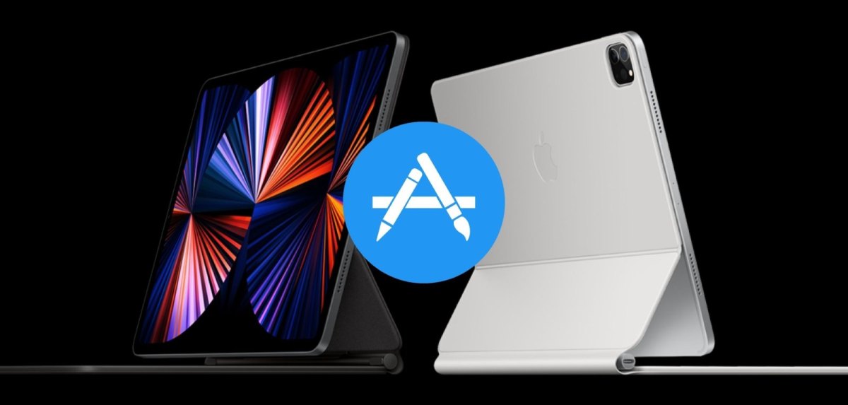 iPad Pro uns das App Store-Logo